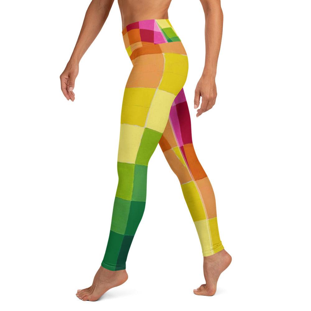 Yoga Leggings - Rainbow Pattern - By Ingrid DiPonsard - Brand My Case