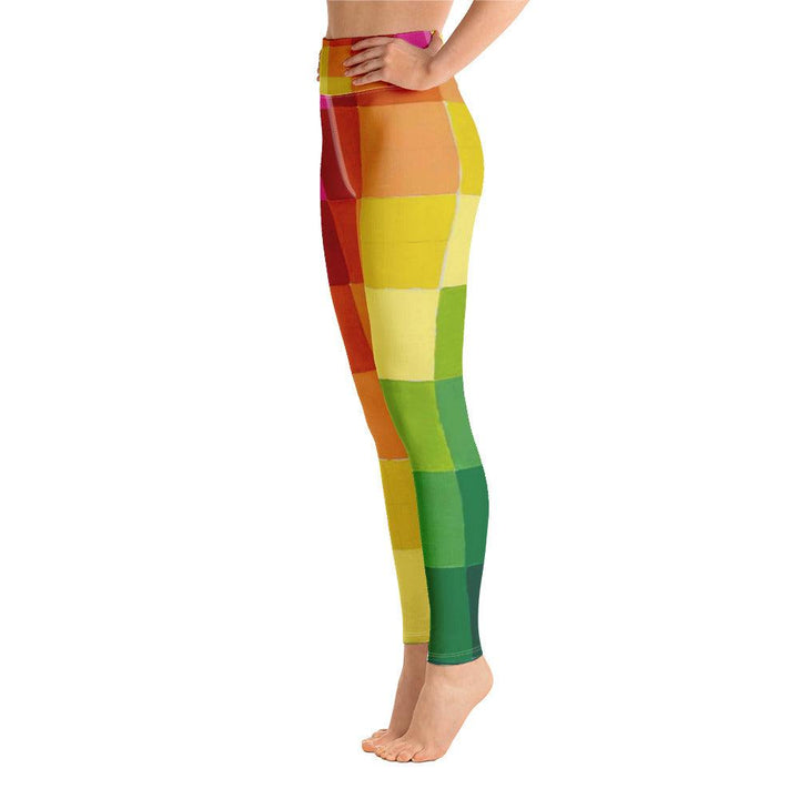 Yoga Leggings - Rainbow Pattern - By Ingrid DiPonsard - Brand My Case