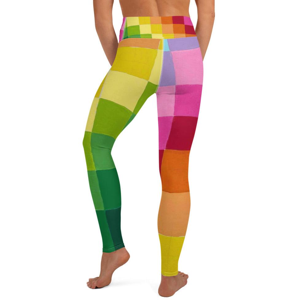 Yoga Leggings - Rainbow Pattern - By Ingrid DiPonsard - Brand My Case