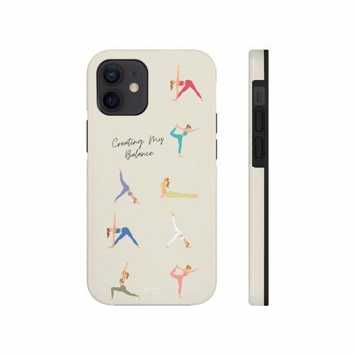 Yoga Poses Tough Case for iPhone with Wireless Charging - Brand My Case