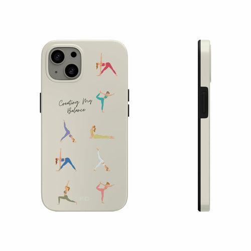 Yoga Poses Tough Case for iPhone with Wireless Charging - Brand My Case