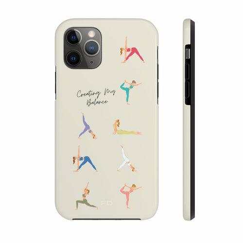 Yoga Poses Tough Case for iPhone with Wireless Charging - Brand My Case