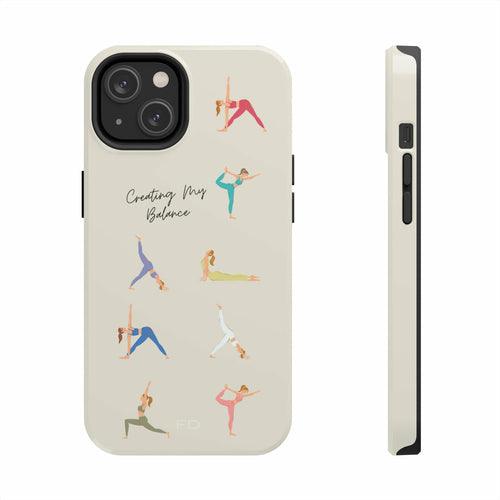Yoga Poses Tough Case for iPhone with Wireless Charging - Brand My Case