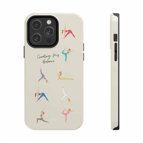 Yoga Poses Tough Case for iPhone with Wireless Charging - Brand My Case