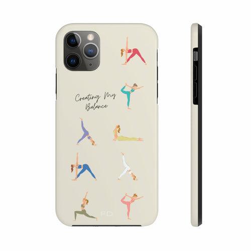 Yoga Poses Tough Case for iPhone with Wireless Charging - Brand My Case