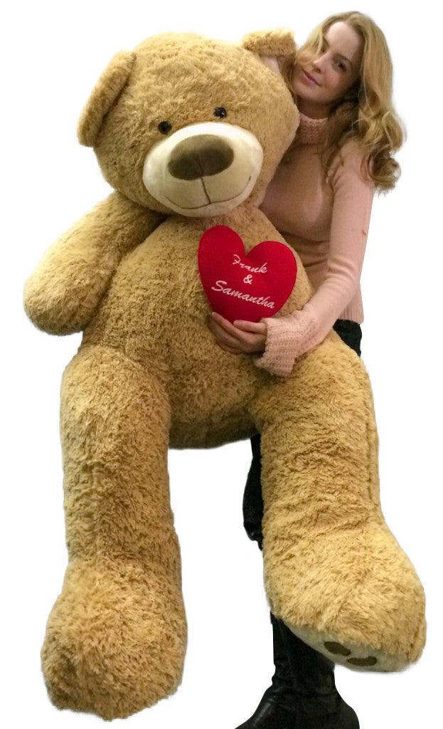 Your Custom Personalized Name or Message on 5 Foot Giant Teddy Bear, - Brand My Case