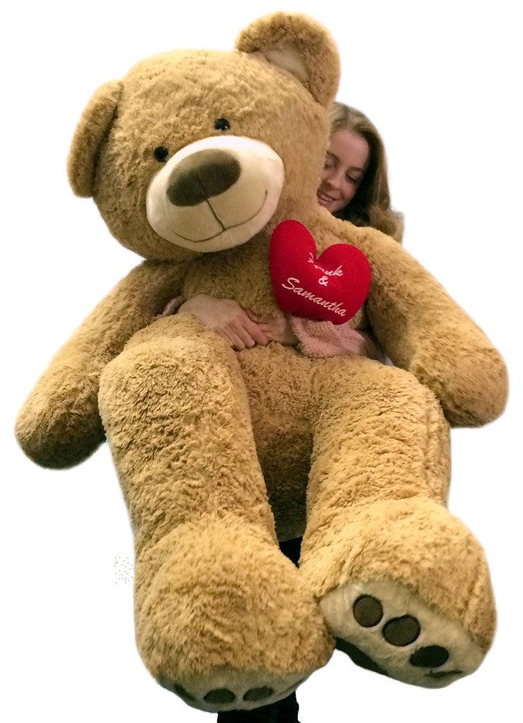 Your Custom Personalized Name or Message on 5 Foot Giant Teddy Bear, - Brand My Case