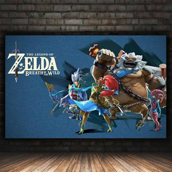 Zelda Futuristic Gaming Poster - HD Wall Art Print - Modern Room Decor Gift - Brand My Case