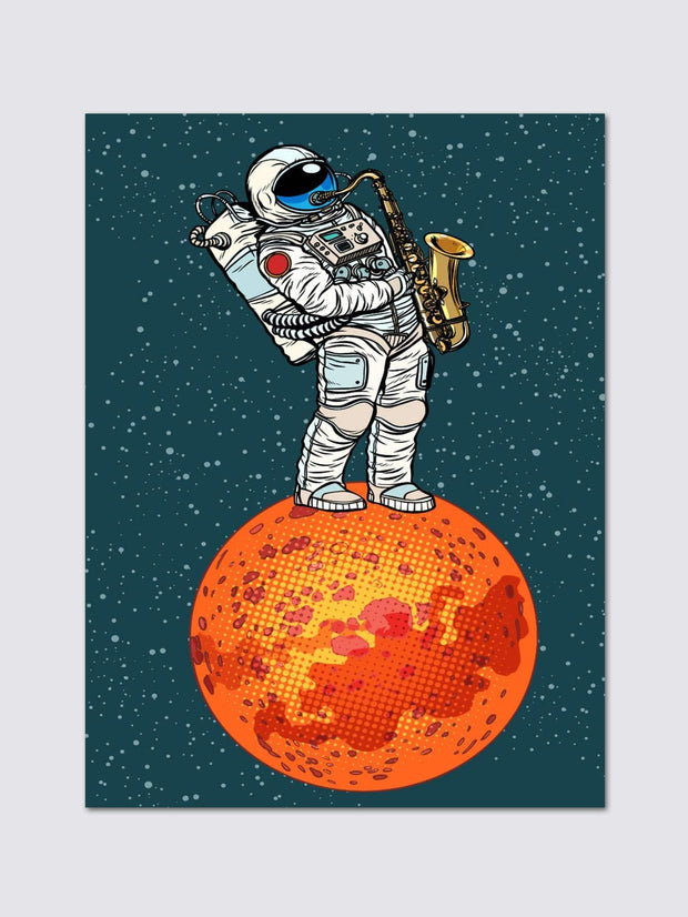 1pc Astronaut Pattern Framed Painting Modern Chemical Fiber Wall Art Painting For Home Wall Decor - Brand My Case
