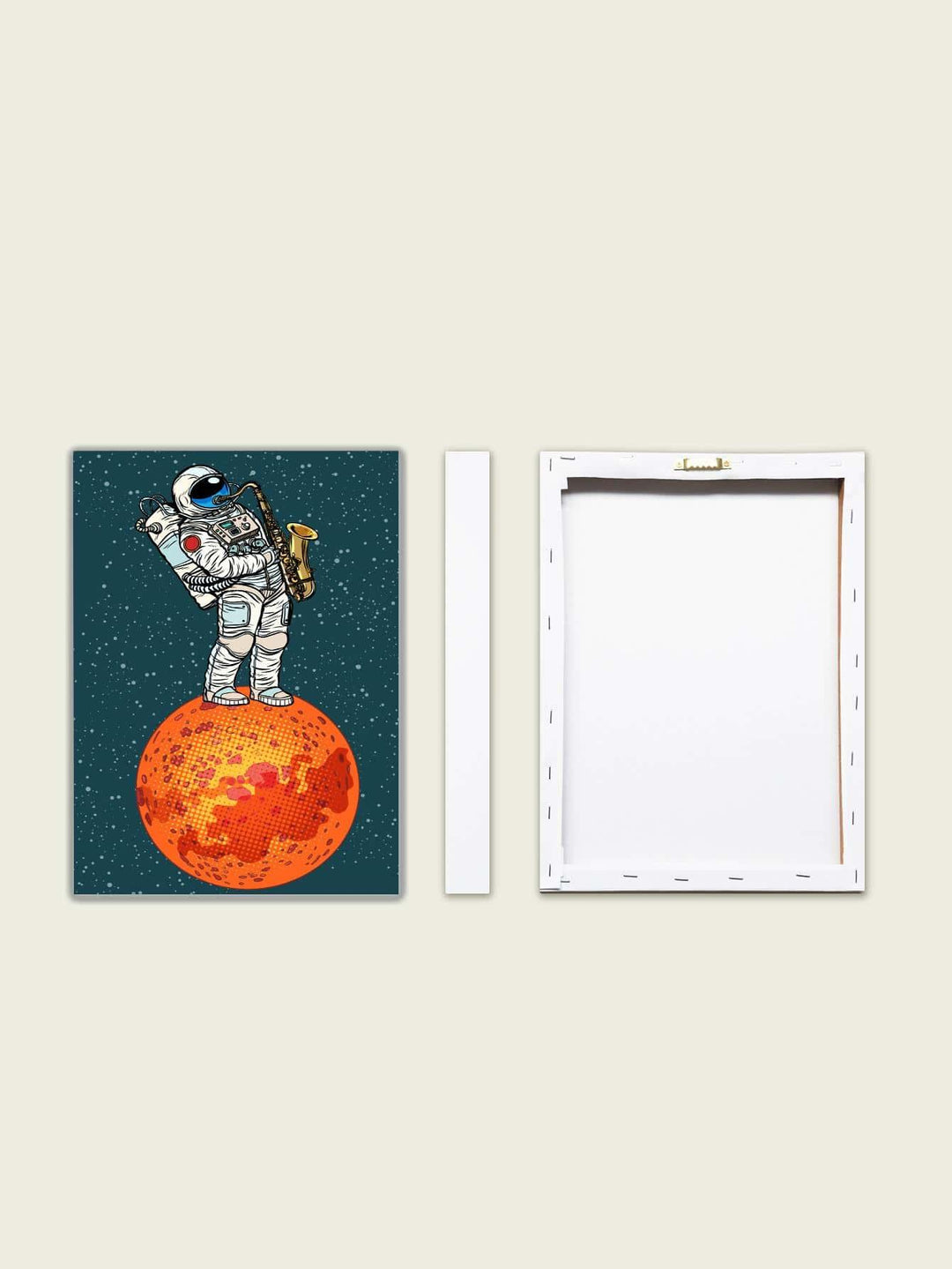 1pc Astronaut Pattern Framed Painting Modern Chemical Fiber Wall Art Painting For Home Wall Decor - Brand My Case