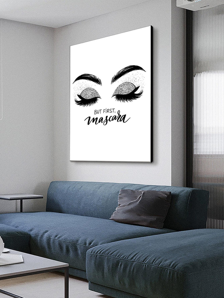 1pc Chemical Fiber Unframed Painting Lip Slogan Graphic Wall Art Painting For Home Wall Decor - Brand My Case