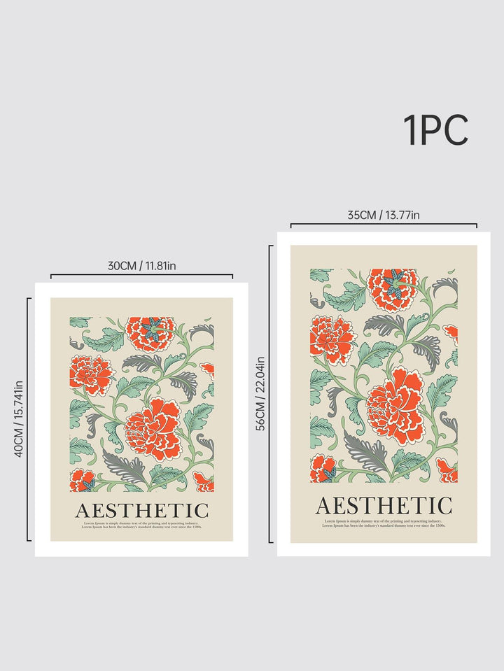 1pc Chemical Fiber Unframed Painting Modern Flower Pattern Unframed Picture For Home - Brand My Case