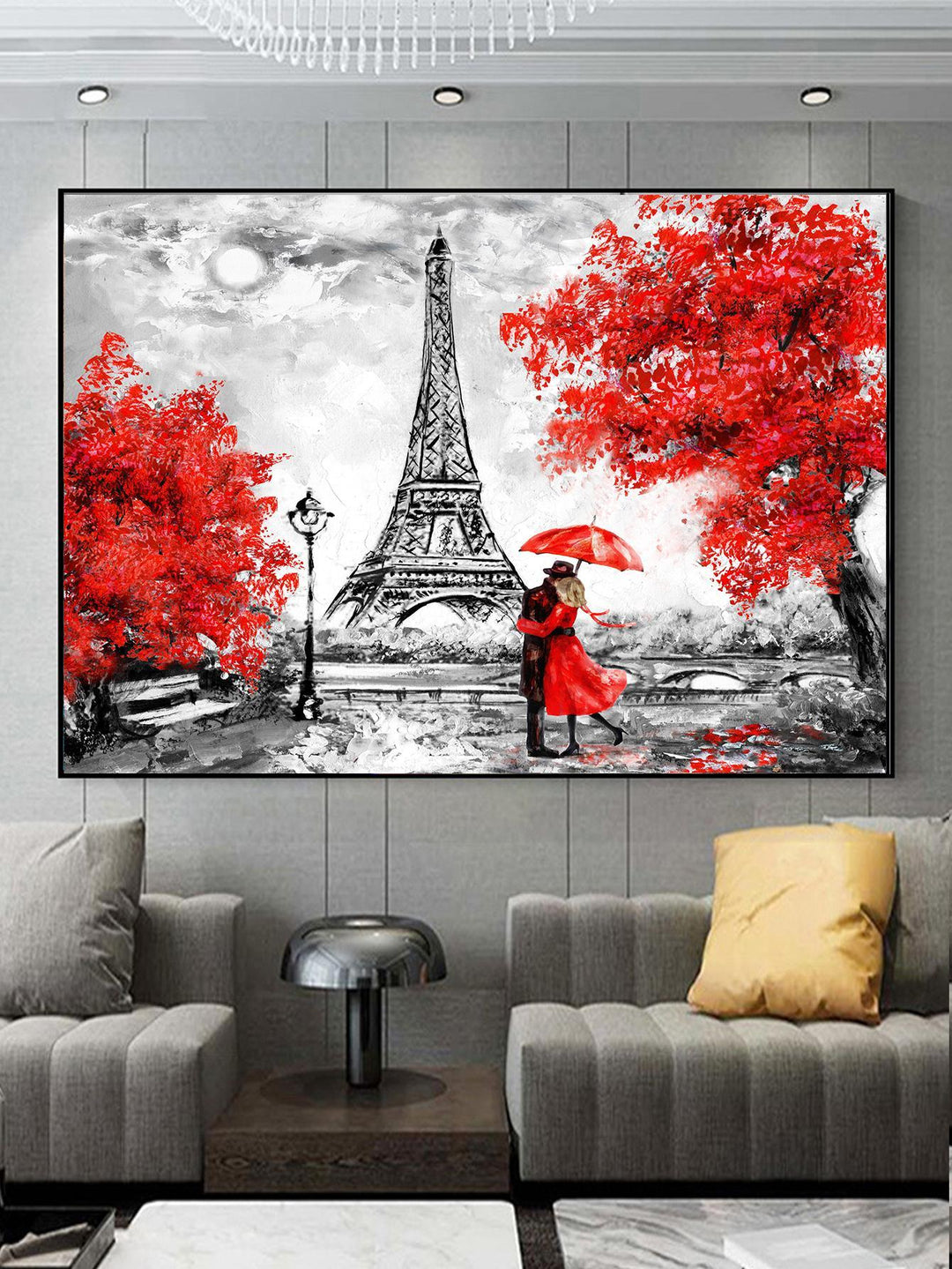 1pc Chemical Fiber Wall Art Print Poster Flower Hill Pattern Wall Art Painting For Home Wall Decor - Brand My Case