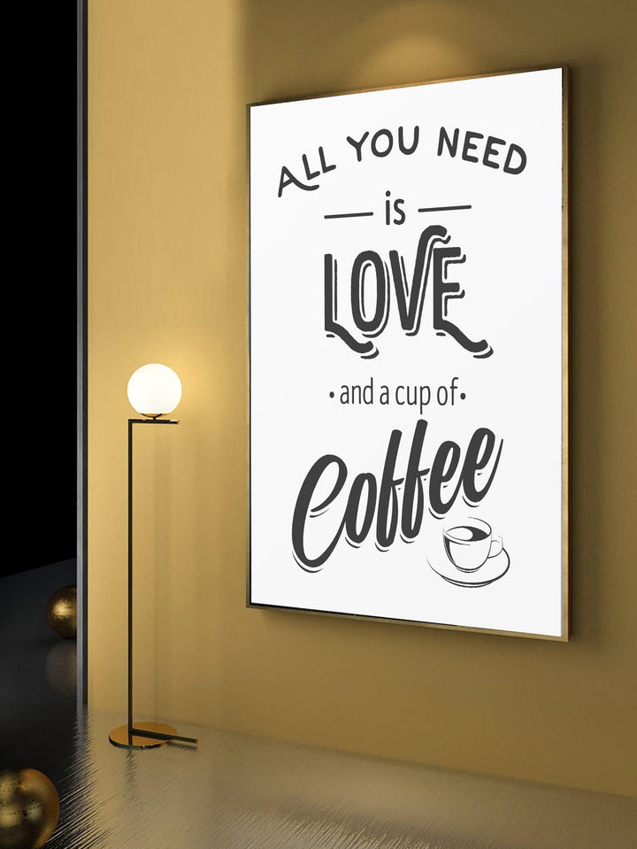 1pc Coffee Pattern Wall Painting Hanging Wall Art Prints Frame Not Include For Home Decor - Brand My Case