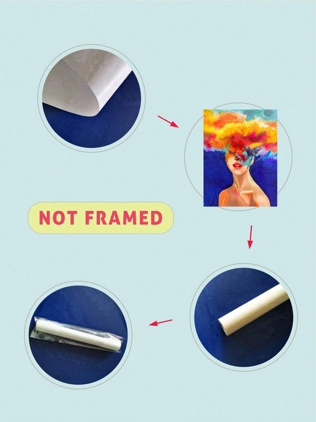 1pc Figure Graphic Unframed Painting Modern Chemical Fiber Frameless Painting For Home Decor - Brand My Case