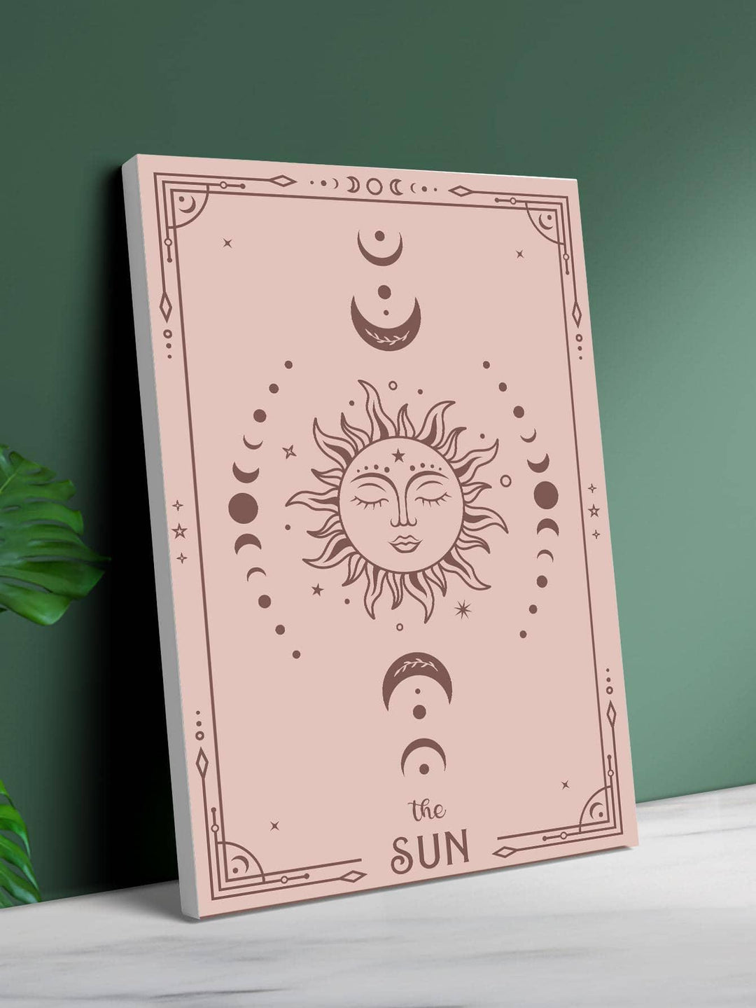 1pc Sun Moon Pattern Framed Painting - Brand My Case