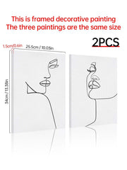 2pcs Abstract Figure Graphic Unframed Painting - Brand My Case