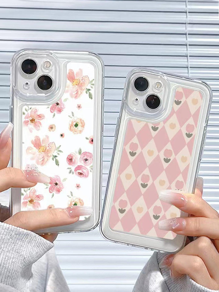 2pcs Floral Pattern Phone Case - Brand My Case