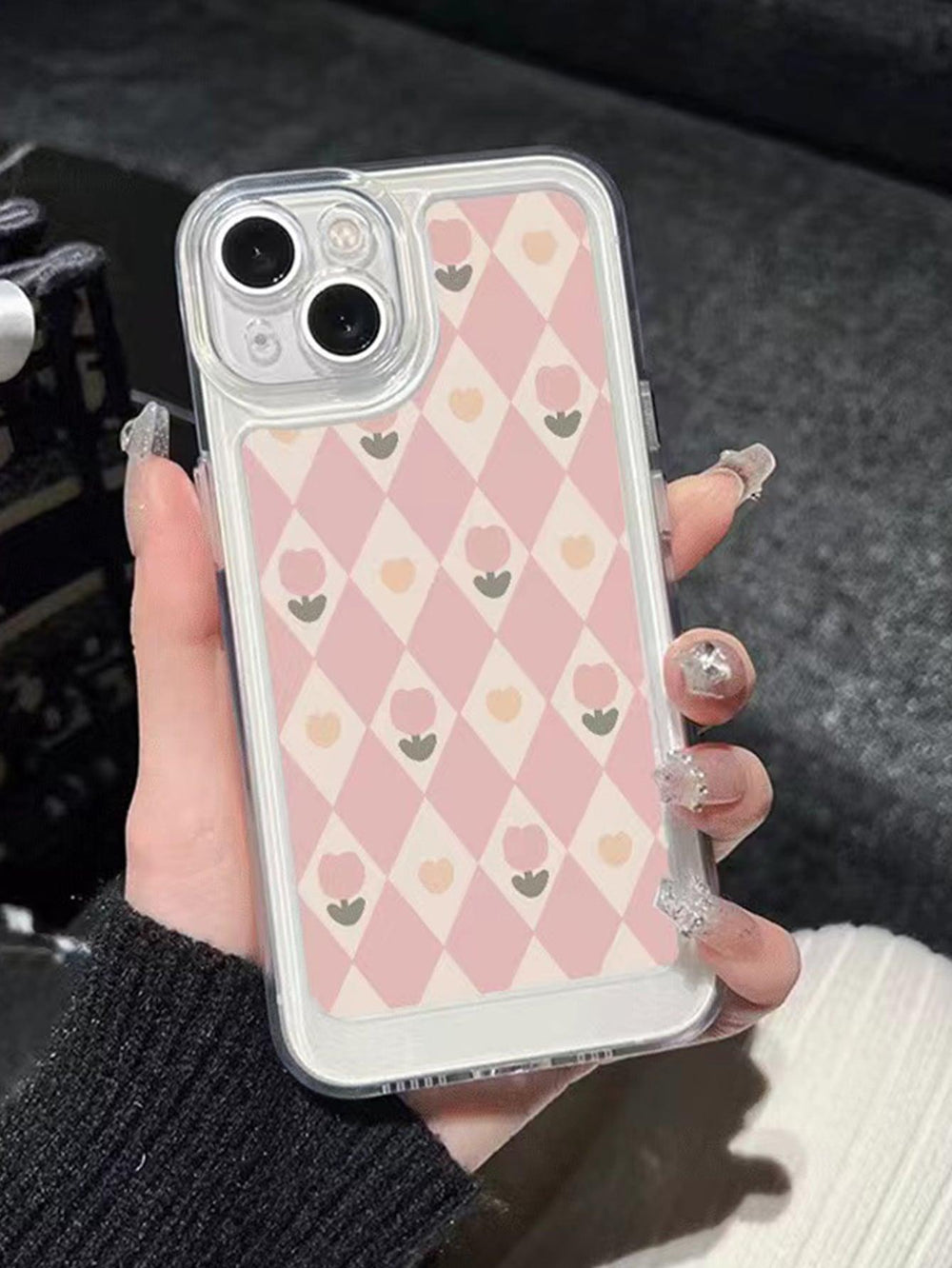 2pcs Floral Pattern Phone Case - Brand My Case