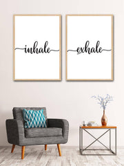 2pcs Letter Graphic Unframed Painting Simple Hanging Wall Art Prints For Home Decor - Brand My Case