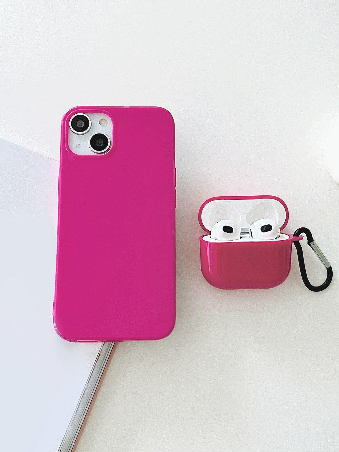 2pcs Plain Phone Case Case Compatible With AirPods - Brand My Case