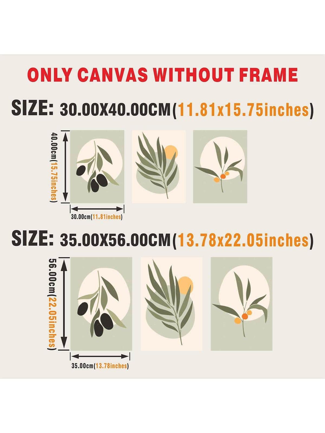 3pcs Polyester Unframed Painting Floral Pattern Unframed Picture For Home - Brand My Case