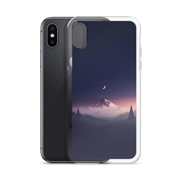 Animated Mountain Sky Premium Clear Case for iPhone - Brand My Case