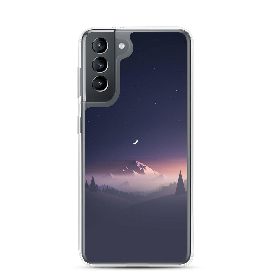 Animated Mountain Sky Premium Clear Case for Samsung - Brand My Case