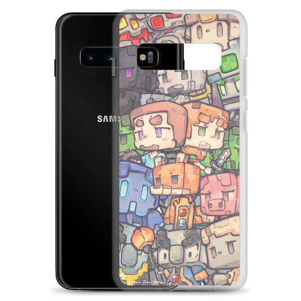 Block Game Premium Clear Case for Samsung - Brand My Case