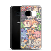 Block Game Premium Clear Case for Samsung - Brand My Case
