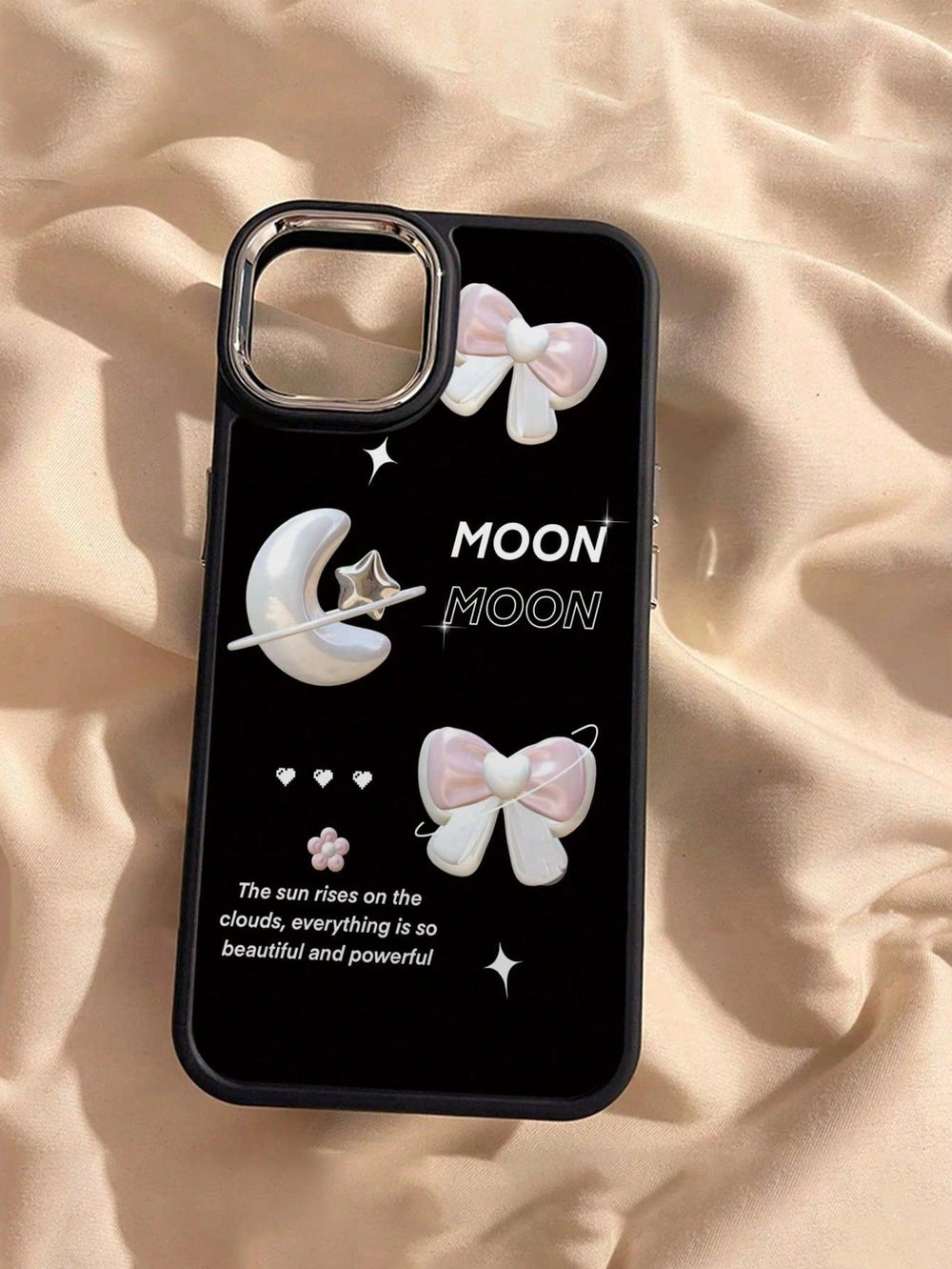 Bow Moon Pattern Phone Case - Brand My Case