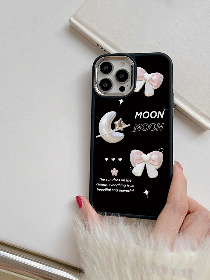 Bow Moon Pattern Phone Case - Brand My Case
