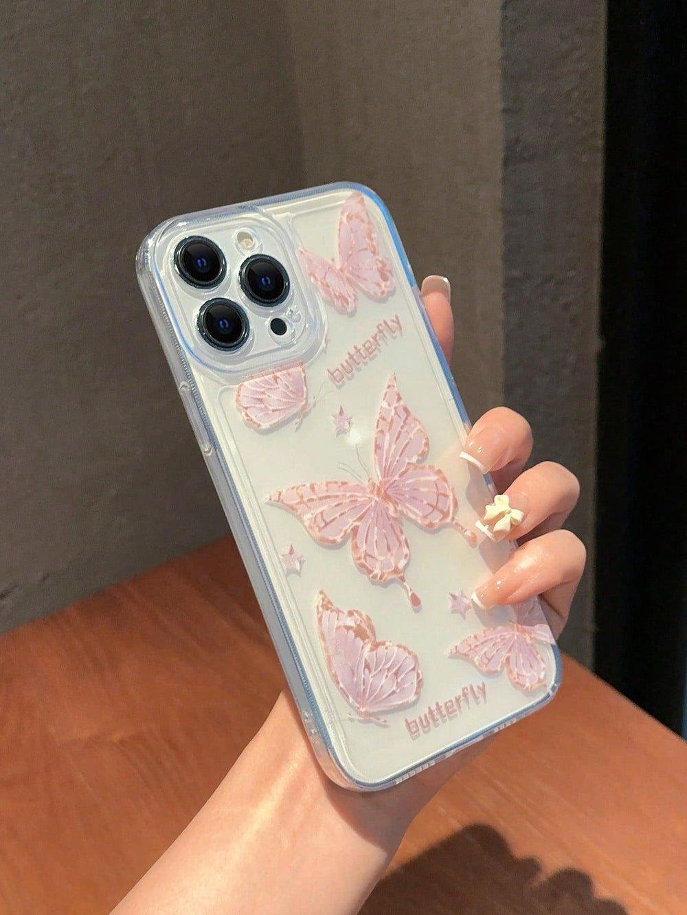 Butterfly Pattern Clear Anti fall Phone Case - Brand My Case