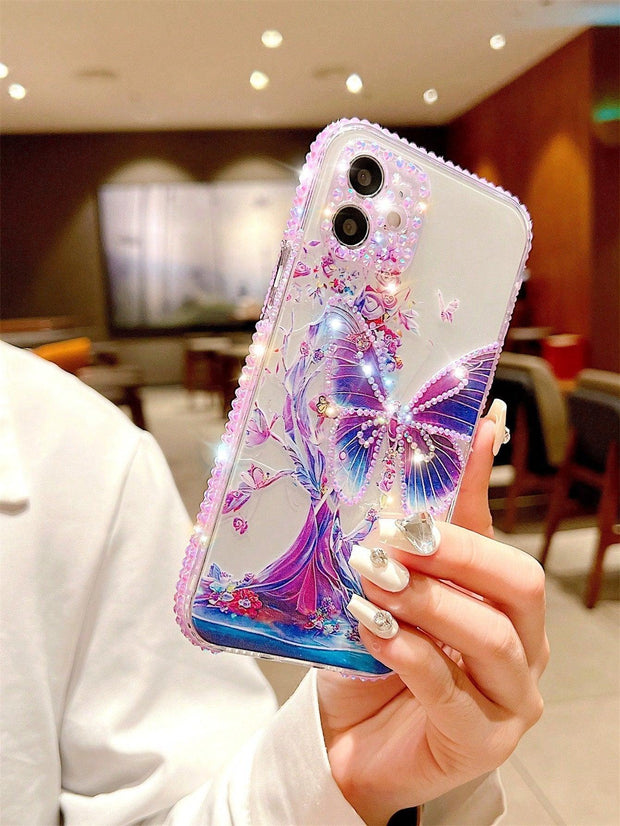 Butterfly Pattern Clear Phone Case - Brand My Case