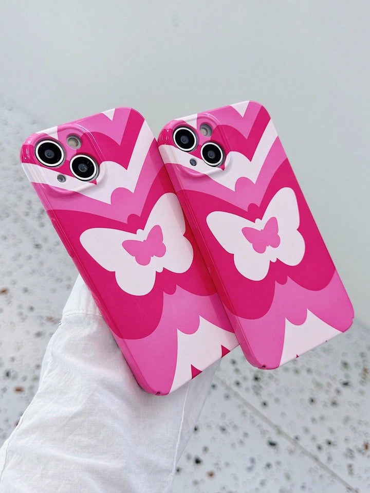 Butterfly Pattern PC Phone Case - Brand My Case