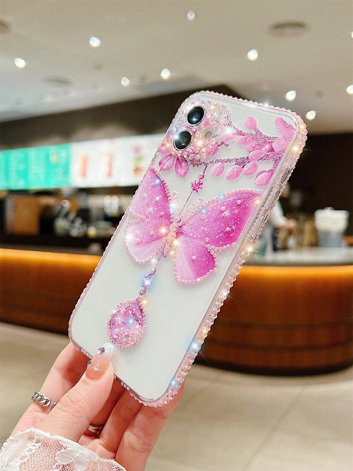 Butterfly Print Clear Phone Case - Brand My Case