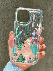 Cactus Pattern Anti fall Phone Case - Brand My Case