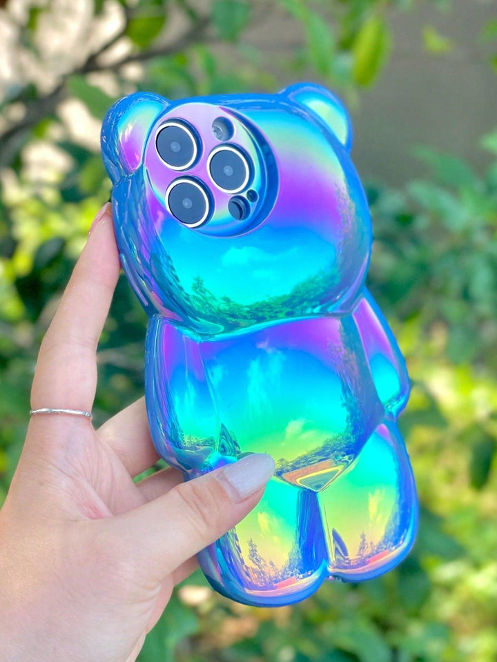 Cartoon Bear Design Laser Phone Case - Brand My Case