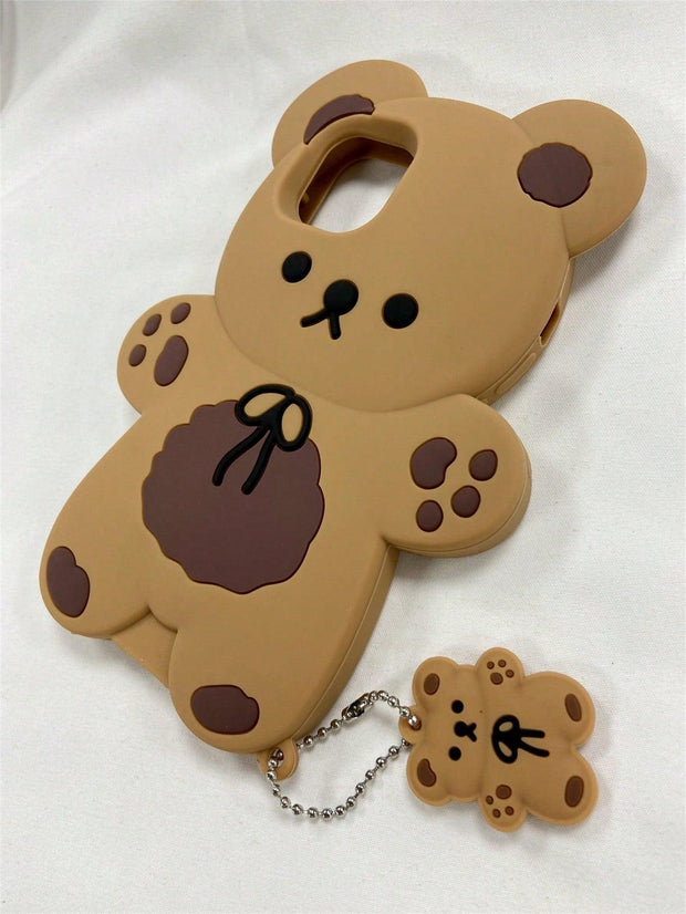 Cartoon Bear Design Silicone Phone Case - Brand My Case