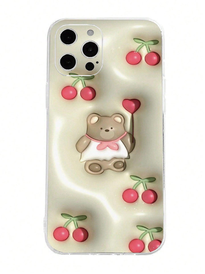 Cartoon Bear Pattern Phone Case - Brand My Case