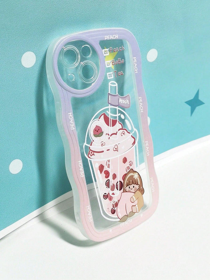 Cartoon Bear Rabbit Print Phone Case - Brand My Case