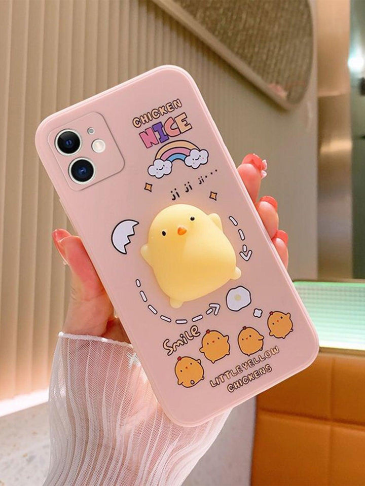 Cartoon Chicken Pattern Phone Case - Brand My Case