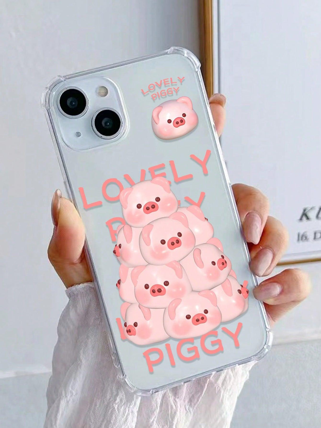 Cartoon Pig Pattern Anti fall Clear Phone Case - Brand My Case