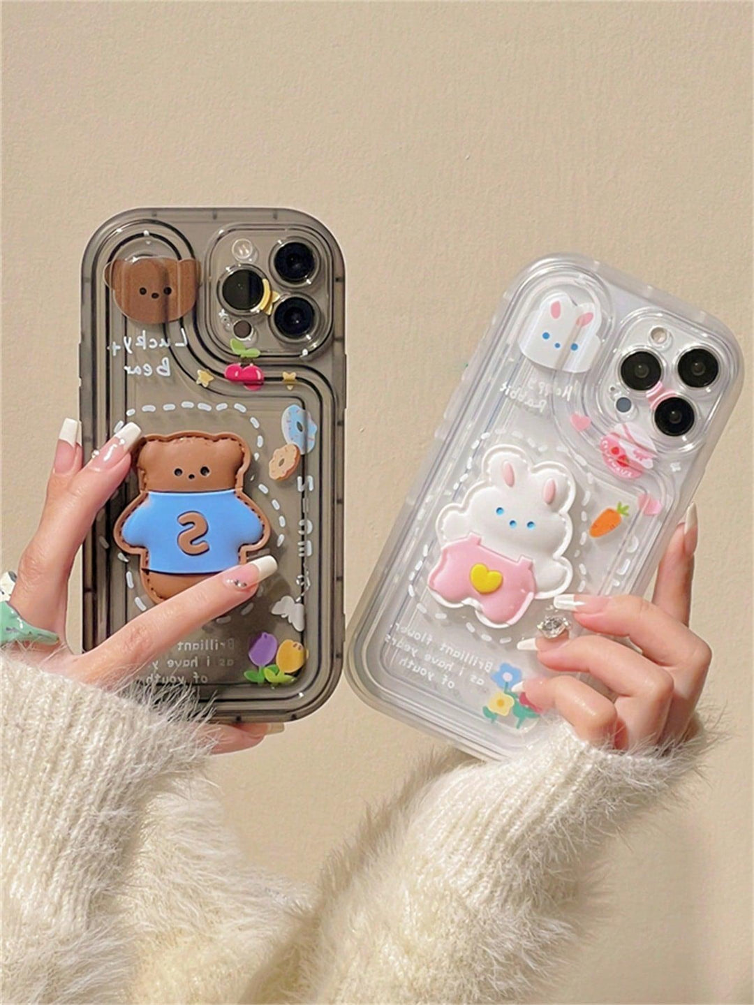 Cartoon Rabbit Decor Phone Case - Brand My Case