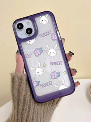 Cartoon Rabbit Flower Pattern Phone Case - Brand My Case