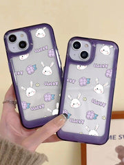Cartoon Rabbit Flower Pattern Phone Case - Brand My Case