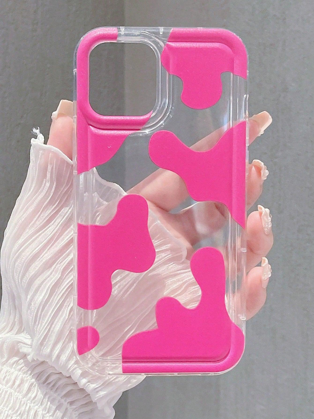 Clear Cow Print Phone Case - Brand My Case