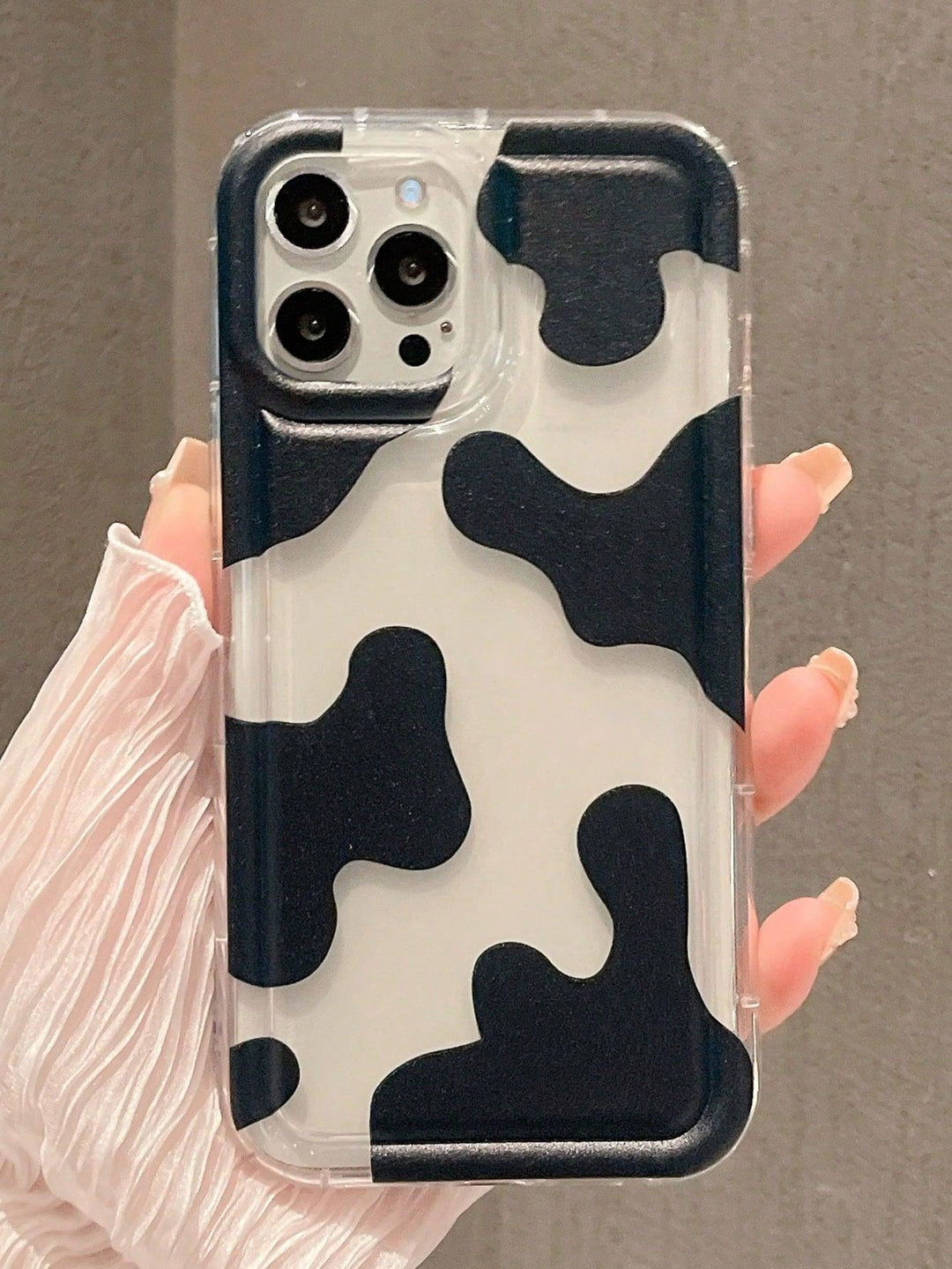 Clear Cow Print Phone Case - Brand My Case