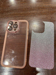 Clear Phone Case With Glitter Paper - Brand My Case