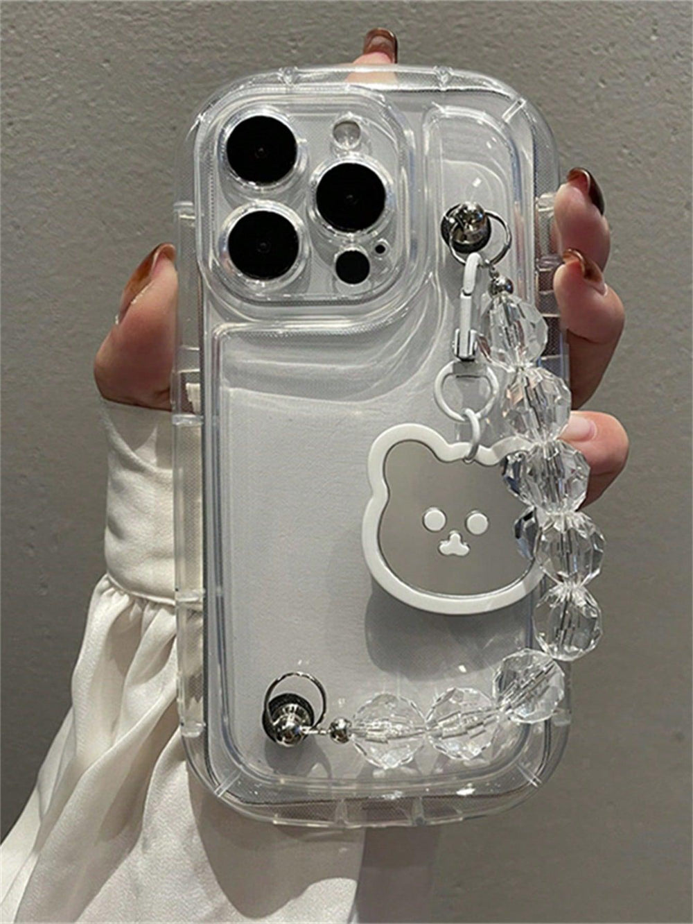 Clear Phone Case With Hand Strap - Brand My Case